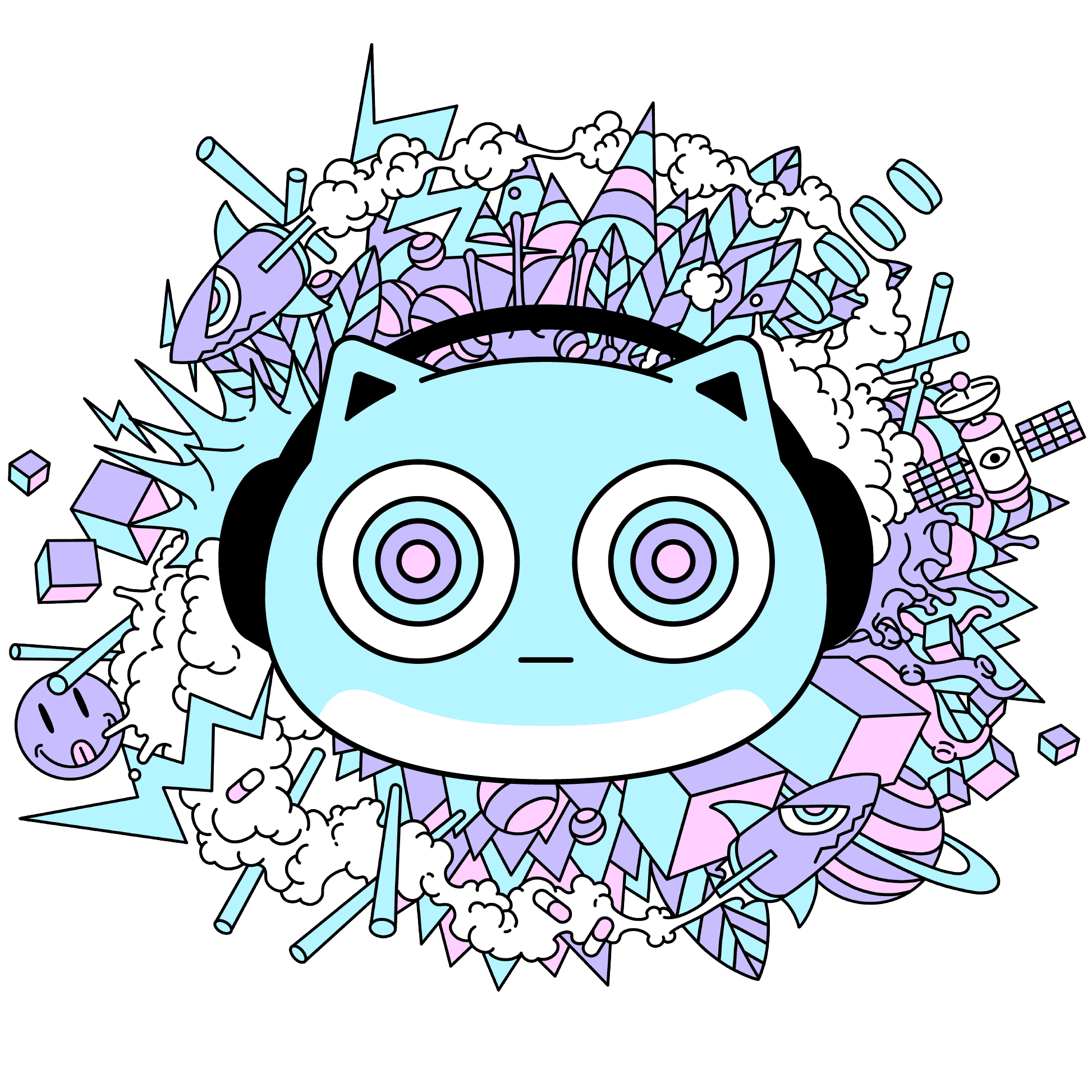 ブルーハムハムとは、音楽を可視化できる生き物。